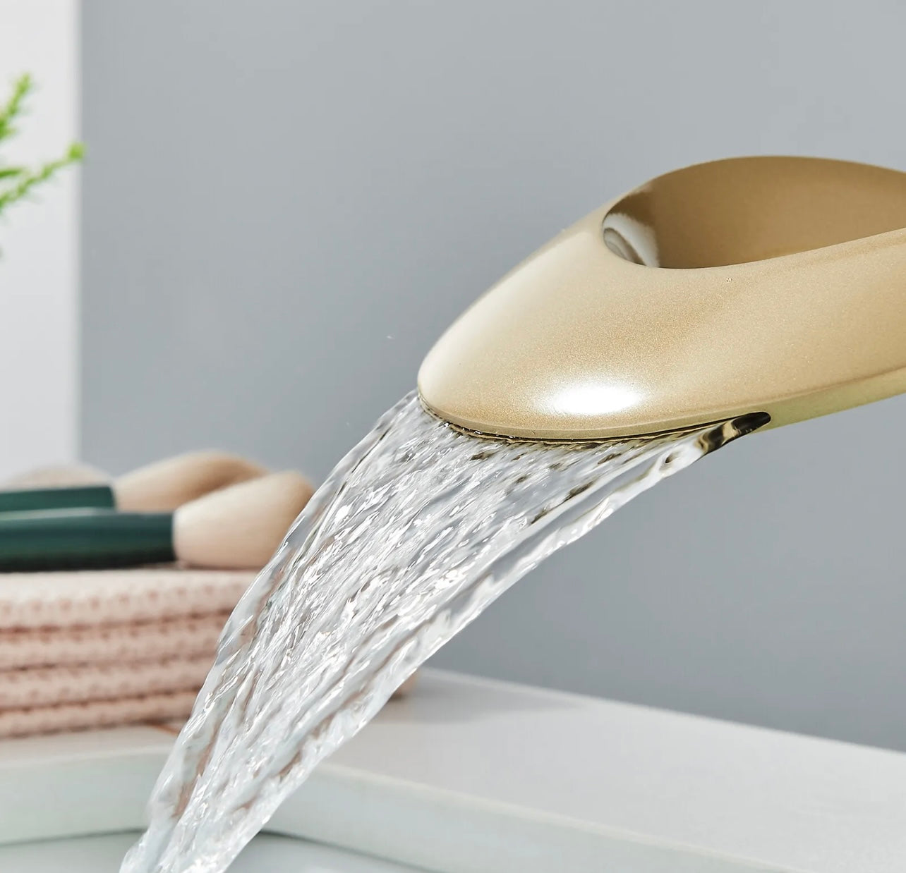 Chrome Waterfall Lavatory Vanity Faucet