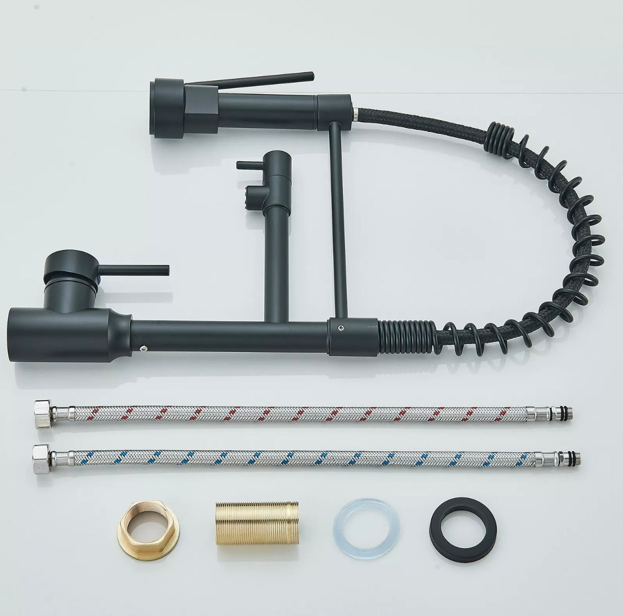 Matte black 2 function kitchen faucet