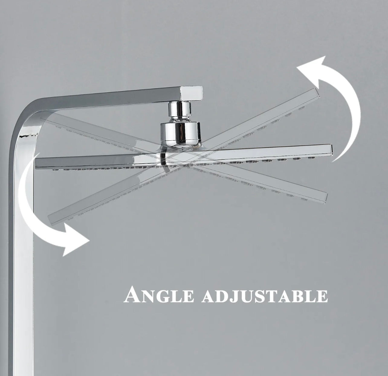 8 Inch 4 in 1 Rainfall Exposed Shower System