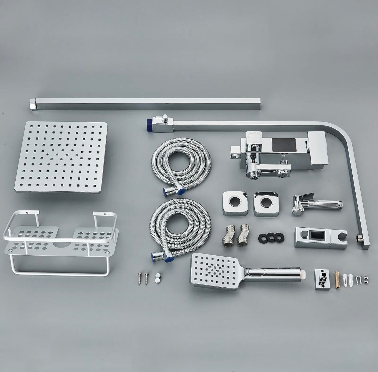 8 Inch 4 in 1 Rainfall Exposed Shower System