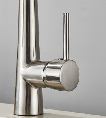 #1590 brushed nickel pull down kitchen faucet