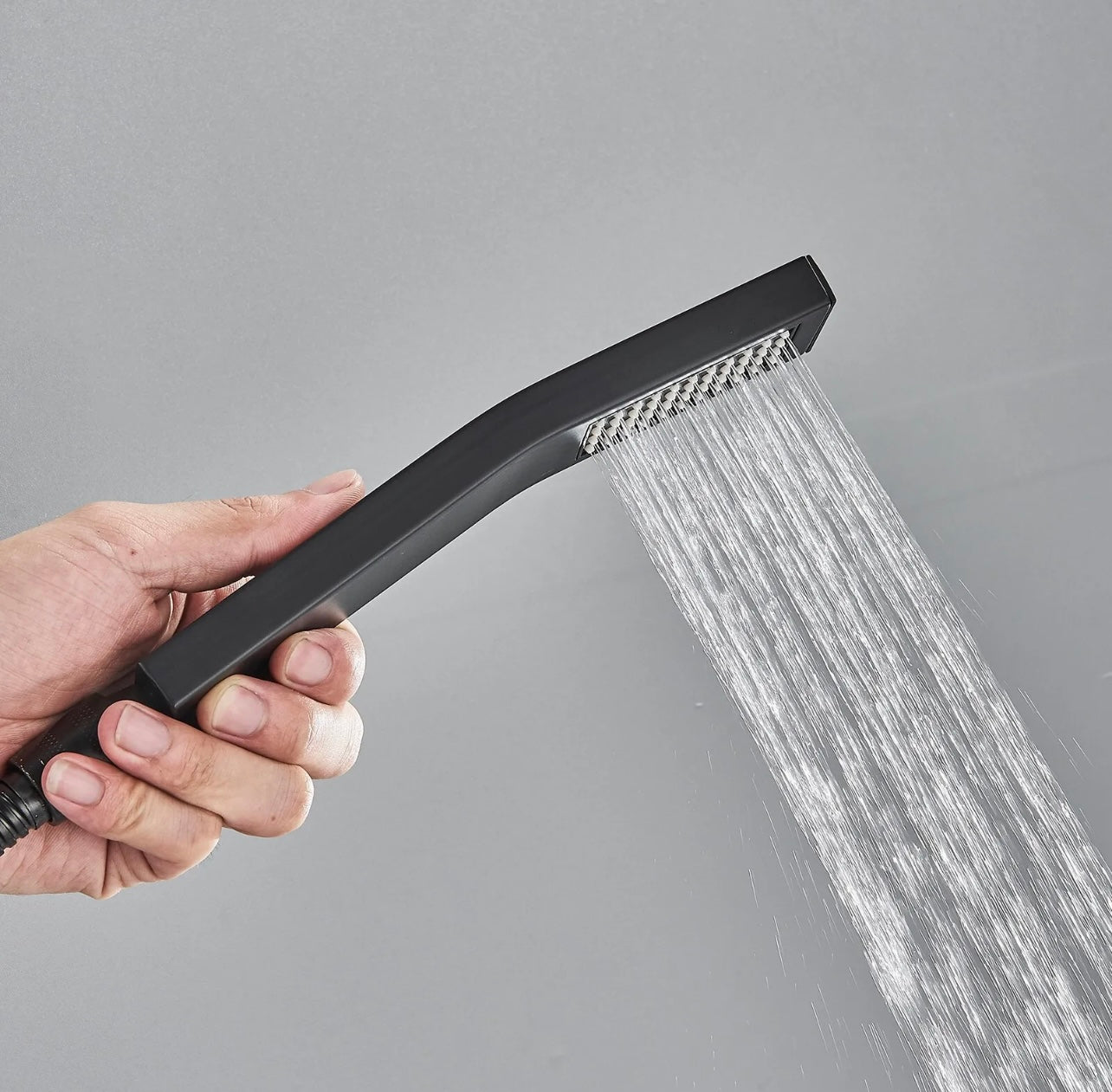 LED thermostatic 2 function rainfall shower system