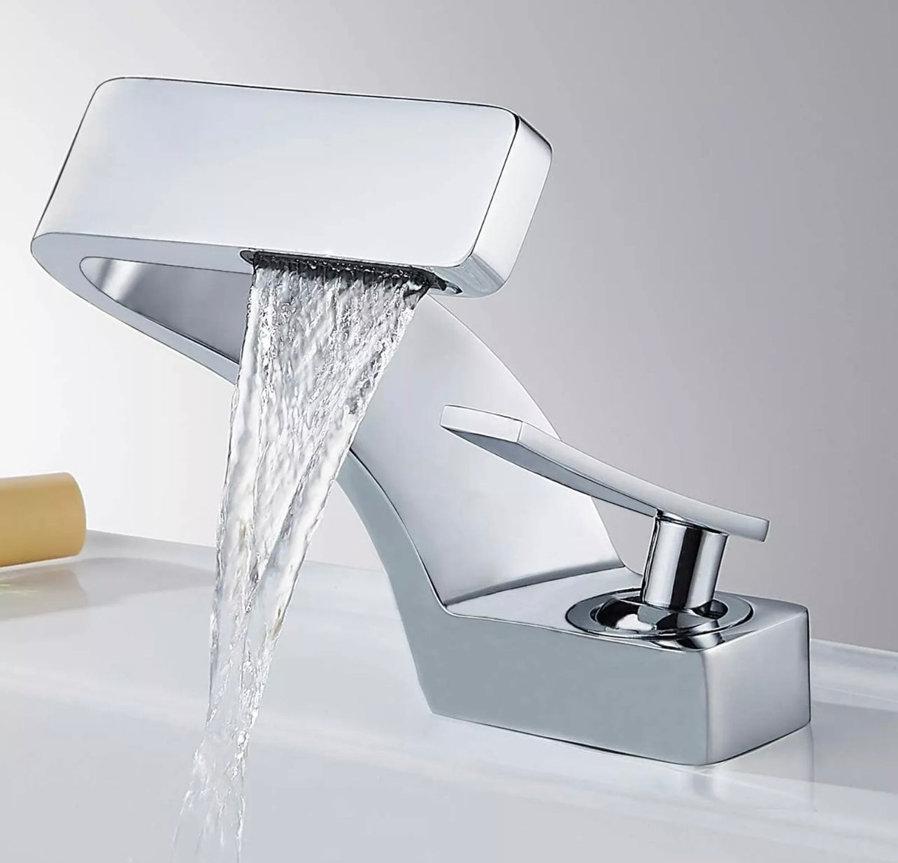 Chrome stylish vanity faucet