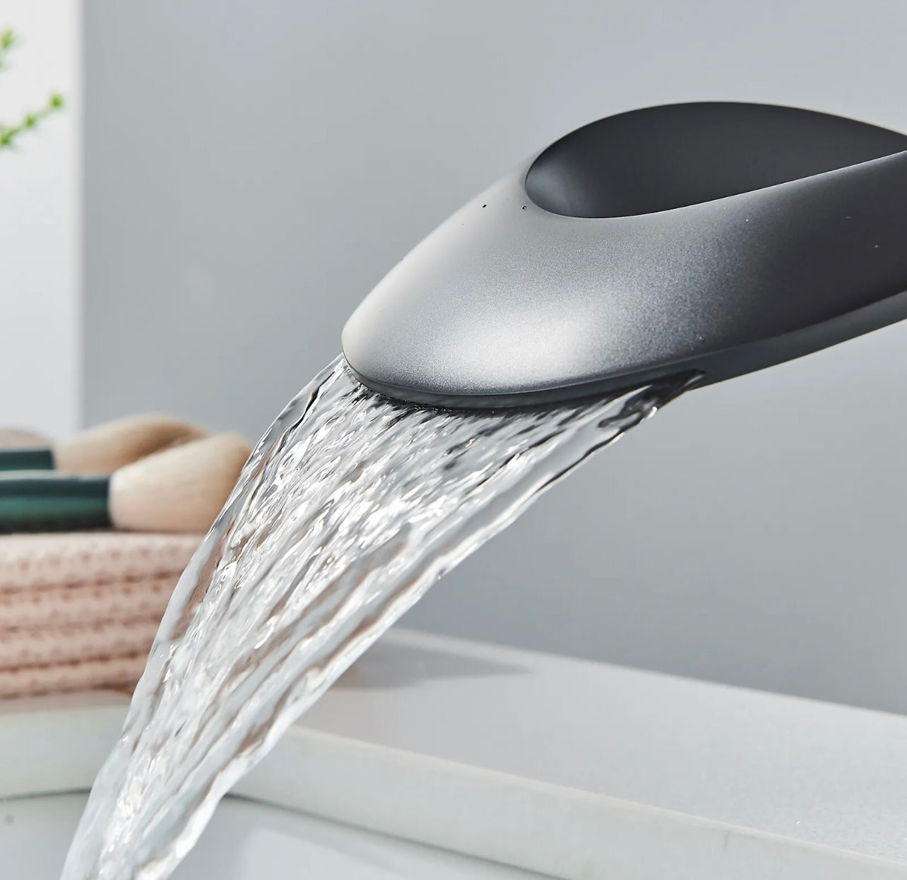 Chrome Waterfall Lavatory Vanity Faucet