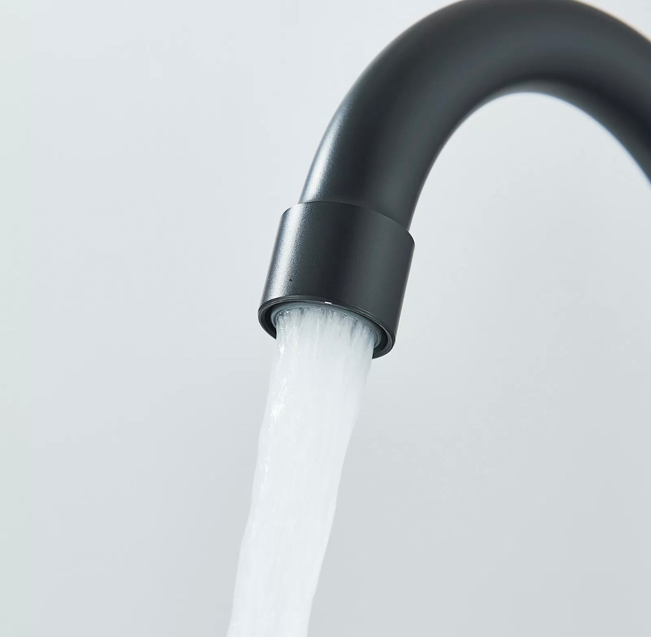 #1454 Matte Black 4 Inch Centerset 2 Handle Vanity Faucet