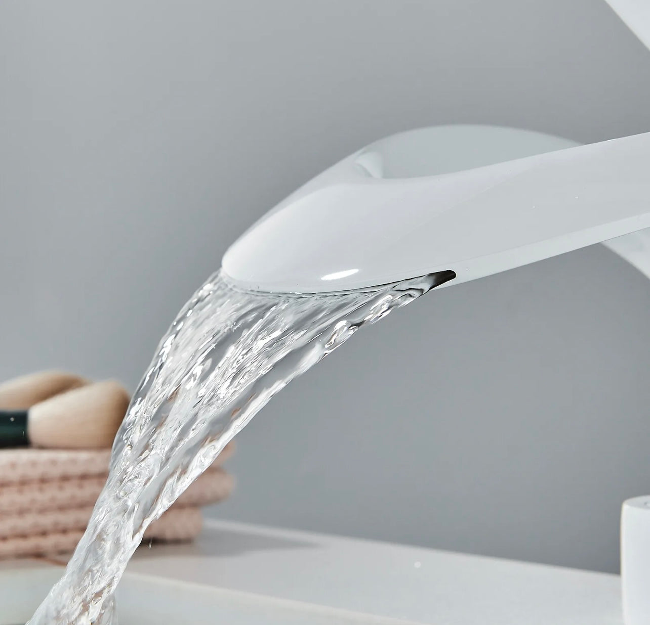 Chrome Waterfall Lavatory Vanity Faucet