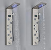 #1278 STAINLESS STEEL 5 FUNCTION RAINFALL & WATERFALL LED SHOWER PANEL TOWER MASSAGE SPRAY SYSTEM