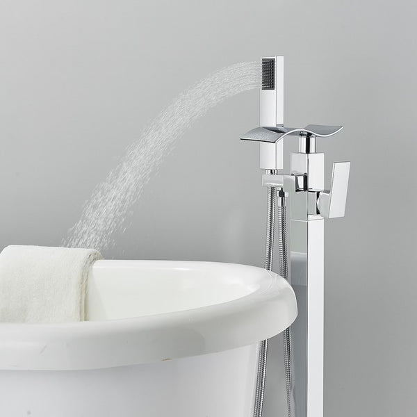 #1608 Chrome 2 function waterfall tub filler faucet