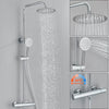 #1175 CHROME 2 IN 1 EXPOSED SHOWER SET WITH THERMOSTATIC VALVE