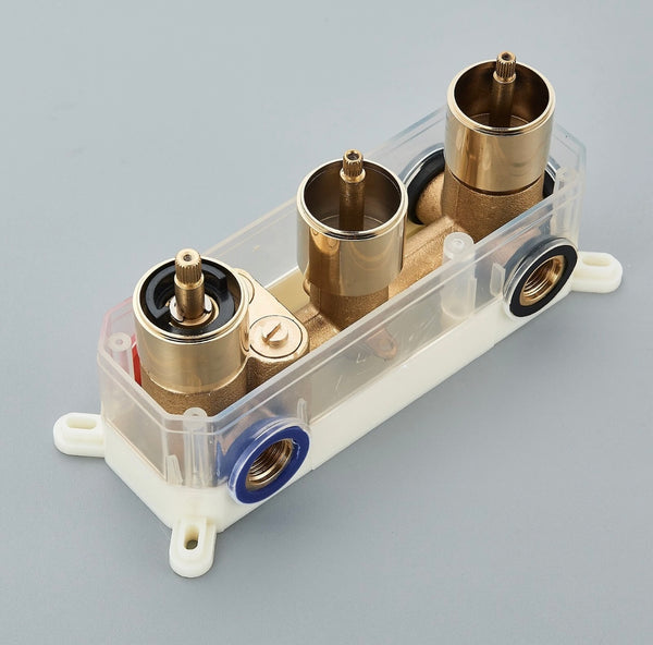 #1028 12-INCH LED BRUSHED GOLD CEILING MOUNT 3 FUNCTION SHOWER SET WITH 6X MASSAGE JETS