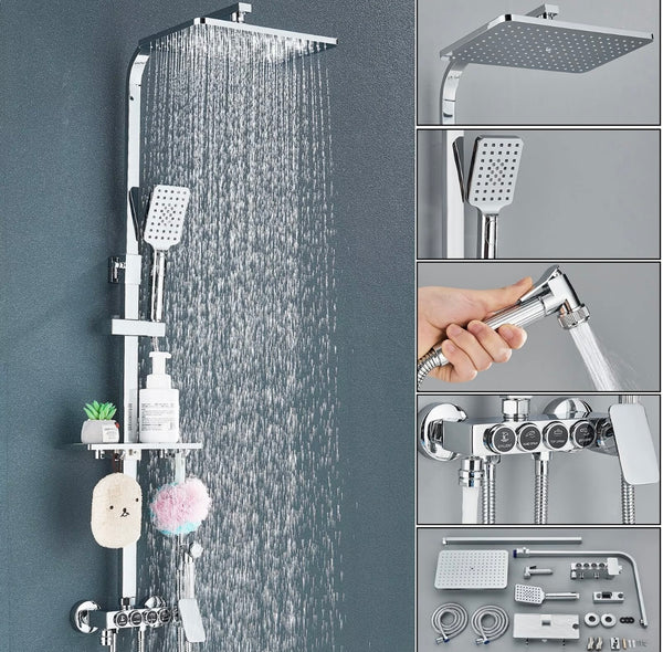 #1169 4 IN 1 RAINFALL SMART EXPOSED SHOWER SYSTEM