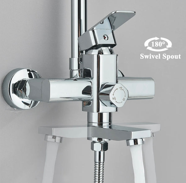 #1165 CHROME 3 IN 1 EXPOSED SHOWER SYSTEM