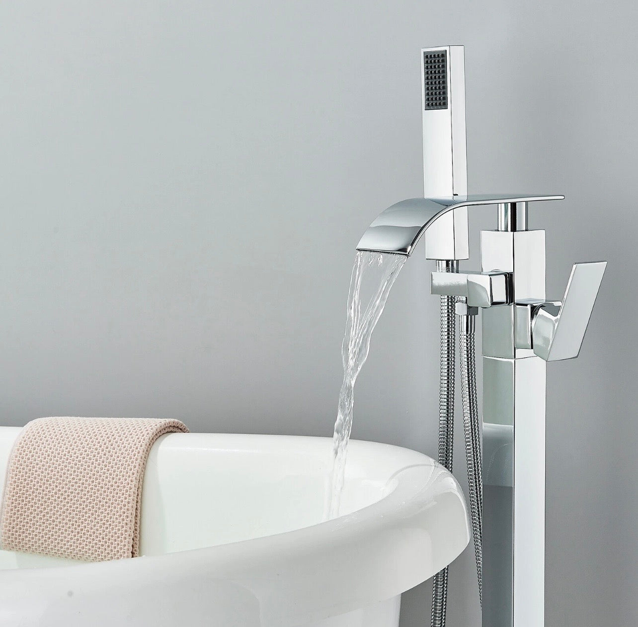 #1606 FREESTANDING 2 FUNCTION BATHTUB FILLER FAUCET