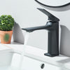 #1494 MATTE BLACK GILD EDGE WATERFALL VANITY FAUCET