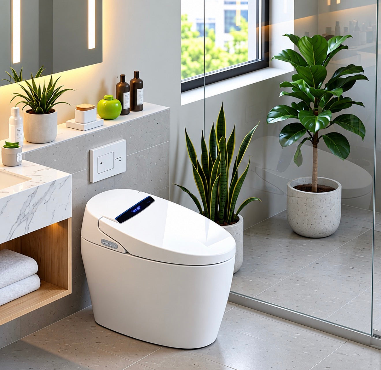 SG-601 Smart Toilet with Automatic Lid & Bidet