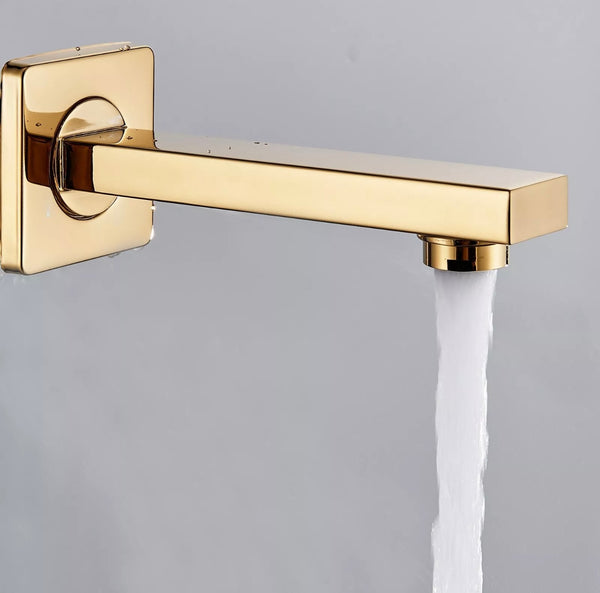 #1048 12-INCH GOLD LED 3-FUNCTION RAINFALL SHOWER SET