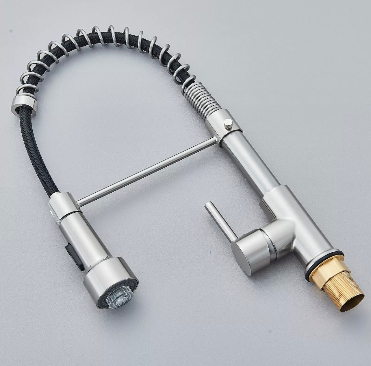 #1550 BRUSHED NICKEL LED PULL-DOWN KITCHEN FAUCET