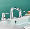 #1485 CHROME WIDESPREAD 8-INCH WATERFALL VANITY FAUCET