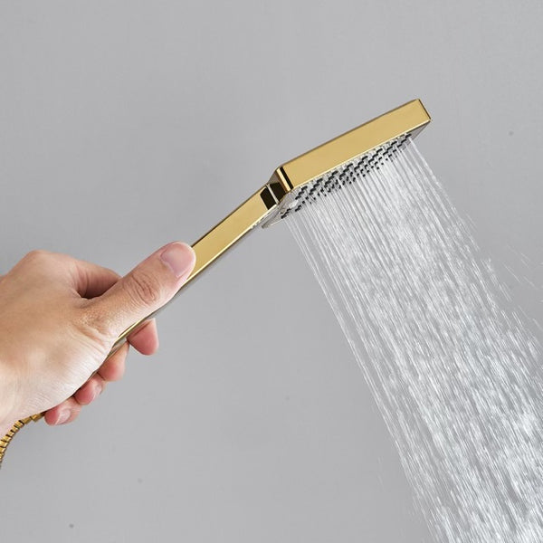 #1174 GOLD 3 IN 1 EXPOSED SHOWER SET