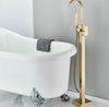#1605 Brushed gold 2 function waterfall spout tub filler faucet
