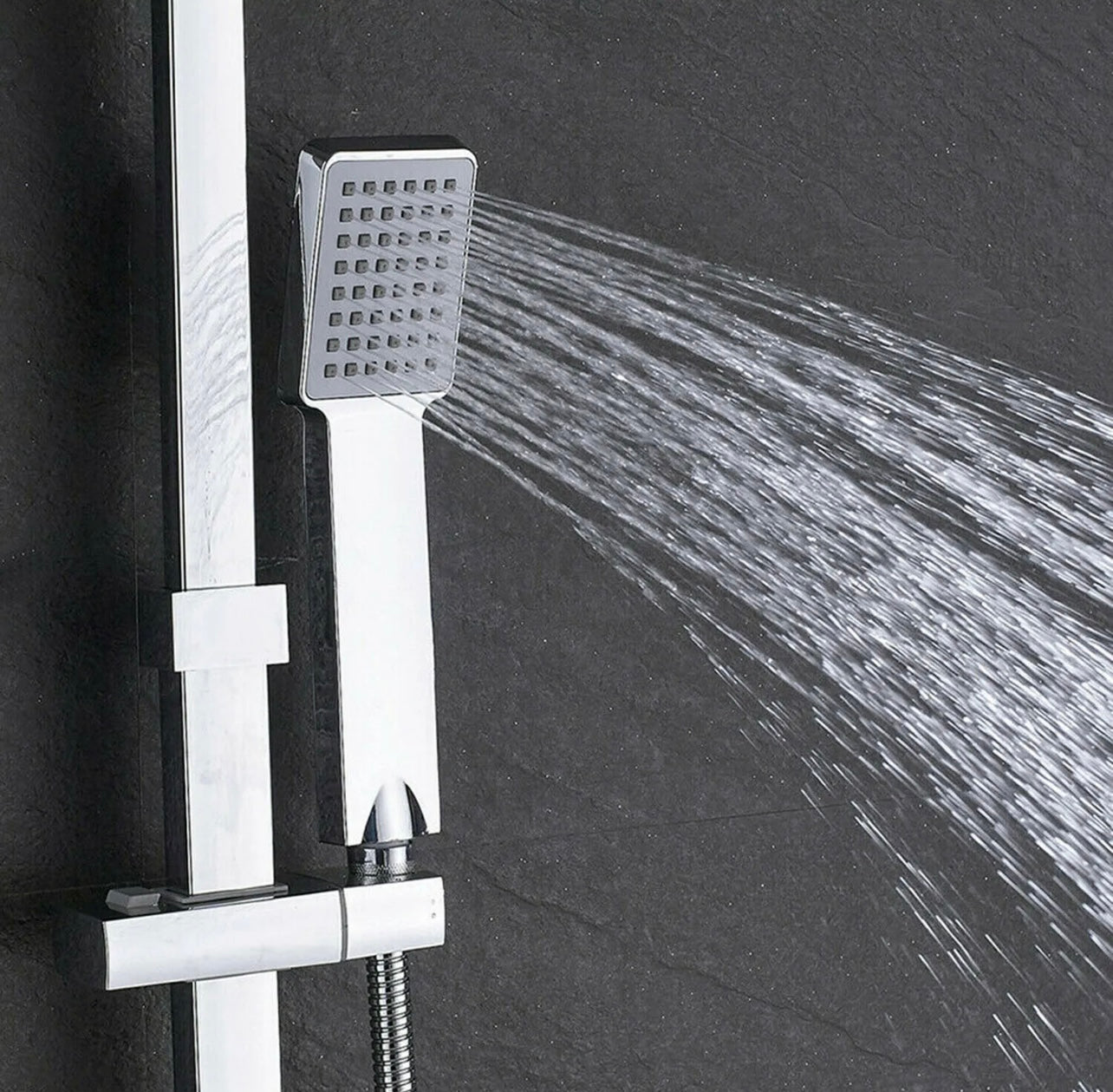 3 in 1 rainfall exposed shower system