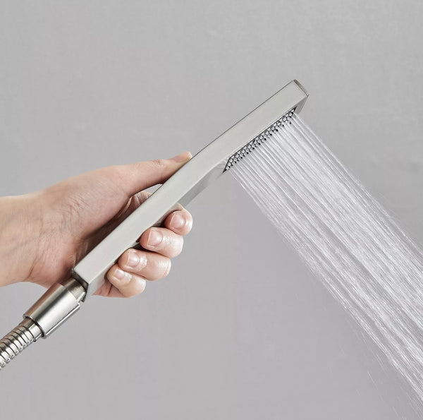 #1049 12-INCH LED BRUSHED NICKEL 2-FUNCTION SHOWER SYSTEM