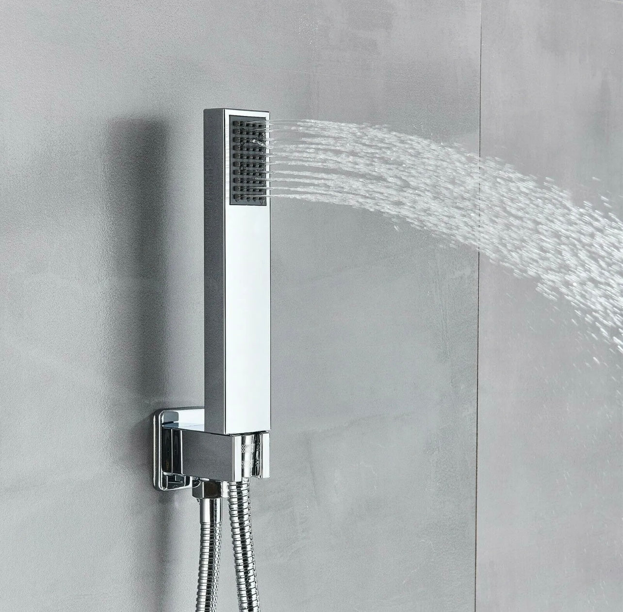 12 inch led rainfall 3 function shower system