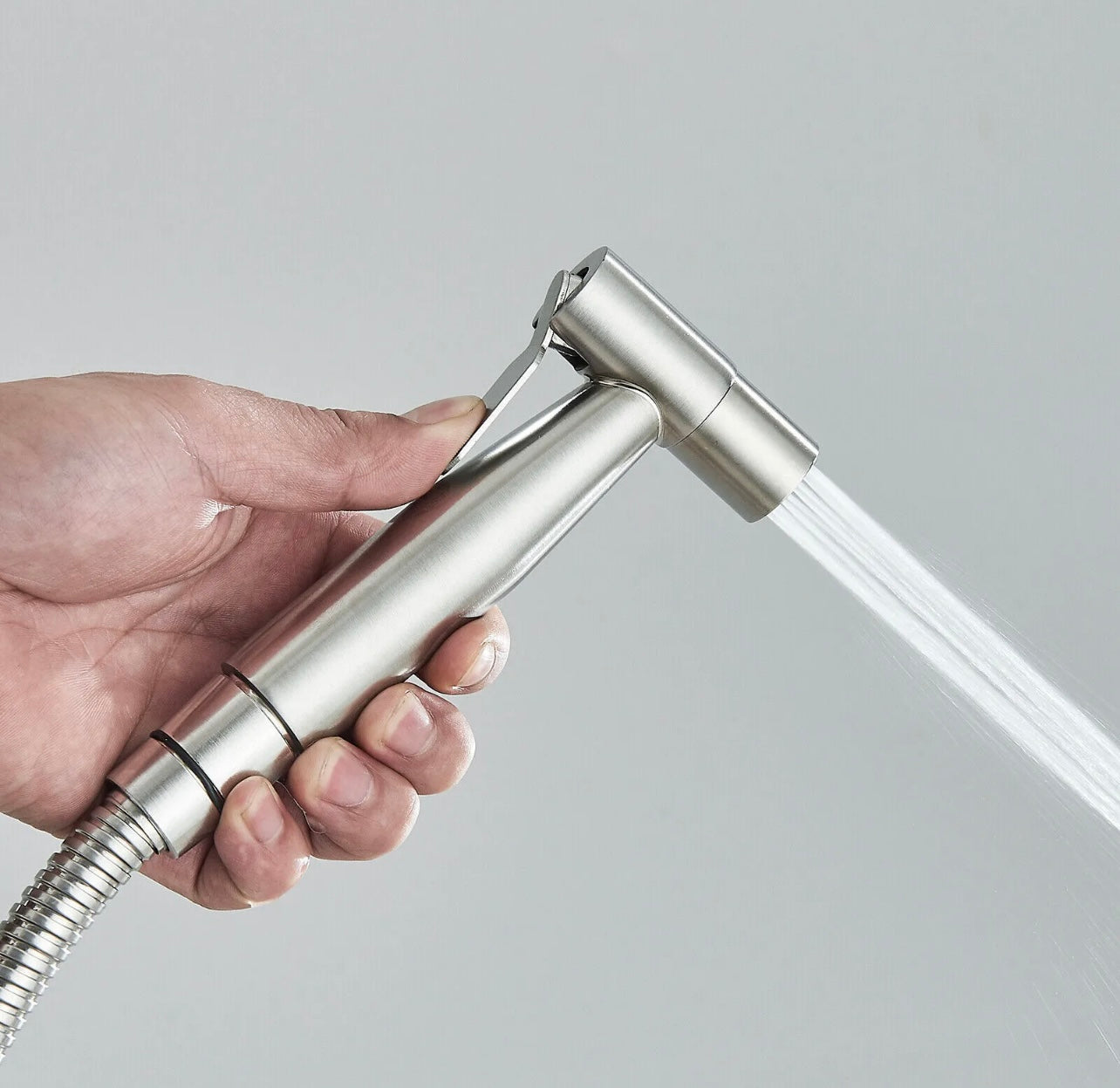 Bidet Sprayer Kit with Hand Held Toilet Bathroom Shower Wash Stainless Steel