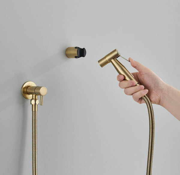 #1437 BRUSHED GOLD BIDET SPRAYER KIT