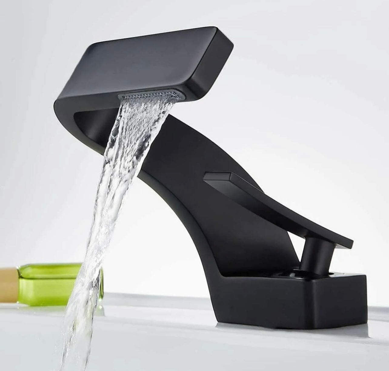 Waterfall Bathroom Sink Faucet 1 Hole Vanity Basin Mixer Single Handle Tap