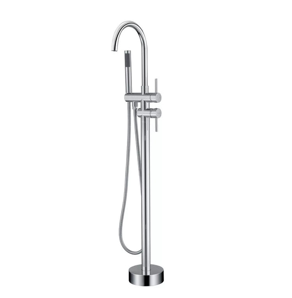#1611 Chrome 2 function cylinder shape tub filler faucet