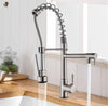 #1560 BRUSHED NICKEL SPRING 2-FUNCTION PULL-DOWN KITCHEN FAUCET