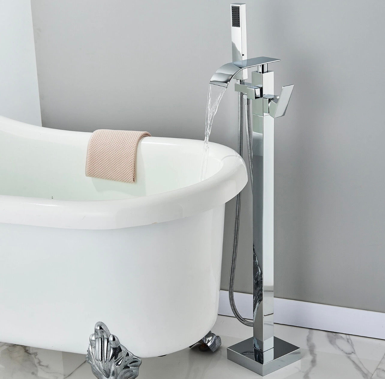 #1606 FREESTANDING 2 FUNCTION BATHTUB FILLER FAUCET