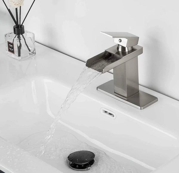 #1396 CHROME WATERFALL VANITY FAUCET