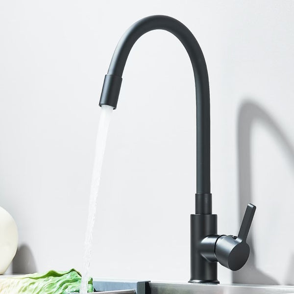 #1546 MATTE BLACK FLEX BAR/KITCHEN SINK FAUCET