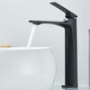 #1496 MATTE BLACK GILD EDGE WATERFALL VESSEL SINK FAUCET
