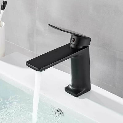 #1462 matte black waterfall vanity faucet