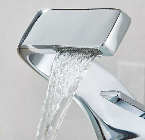 #1470 CHROME WATERFALL VANITY FAUCET