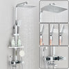 #1182 POLISHED CHROME 4 IN 1 LCD TEMP THERMOSTATIC EXPOSED SHOWER SYSTEM