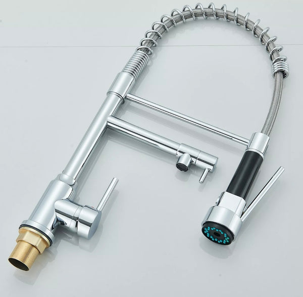 #1598 CHROME SPRING 2 FUNCTION KITCHEN FAUCET