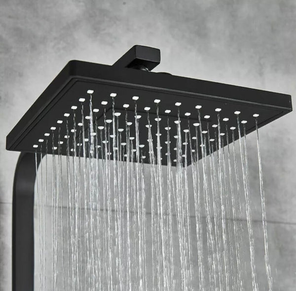 #1155 MATTE BLACK 3 IN 1 EXPOSED SHOWER SYSTEM