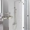 #1158 BRUSHED NICKEL 2 IN 1 EXPOSED SHOWER SET