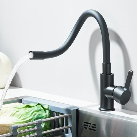 #1546 MATTE BLACK FLEX BAR/KITCHEN SINK FAUCET