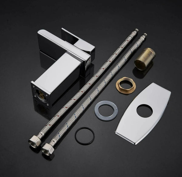 #1396 CHROME WATERFALL VANITY FAUCET