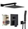 #1005 12-INCH MATTE BLACK 2 FUNCTION SHOWER SET