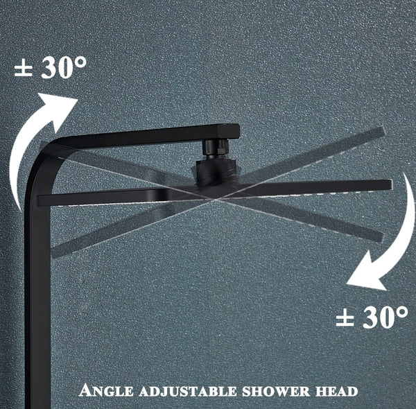 4 In 1 Rainfall Smart Thermostatic Exposed Shower System With LCD Display