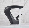 #1459 MATTE BLACK ARCTIC CURVED WATERFALL VANITY FAUCET