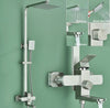 #1160 BRUSHED NICKEL 3 IN 1 RAINFALL EXPOSED SHOWER SET