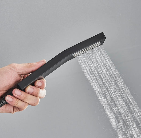 #1024 LED thermostatic 2 function rainfall shower system