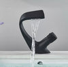 #1458 MATTE BLACK WATERFALL VANITY FAUCET